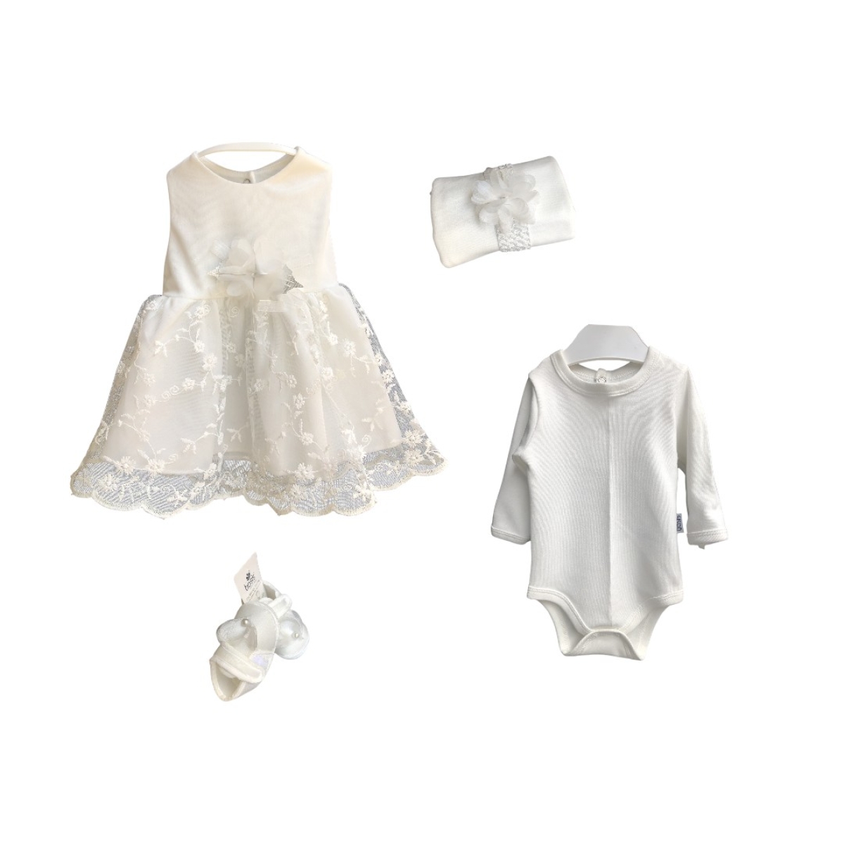 1. KALİTE EKO KIZ 4 PARÇA MEVLÜTLÜK ELBİSE