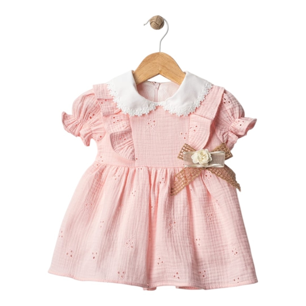 NAKIŞLI MÜSLİN ELBİSE  0278272