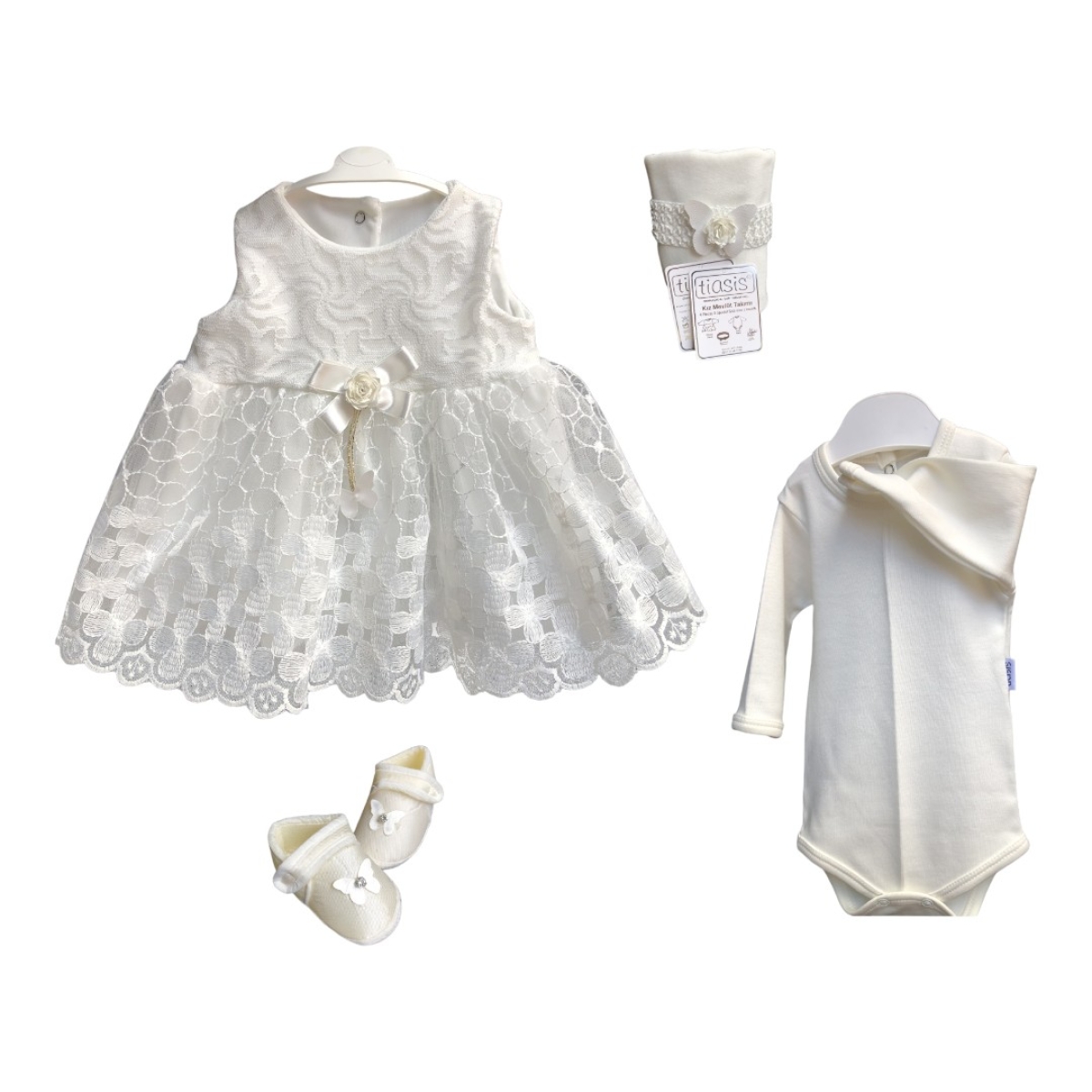 4 PARÇA KIZ ELBİSE MEVLÜTLÜK SET