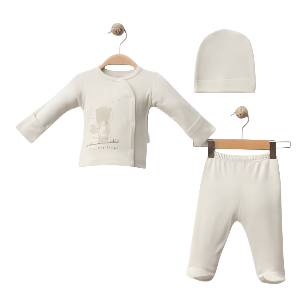 AYICIK BASKILI 3 LÜ SET