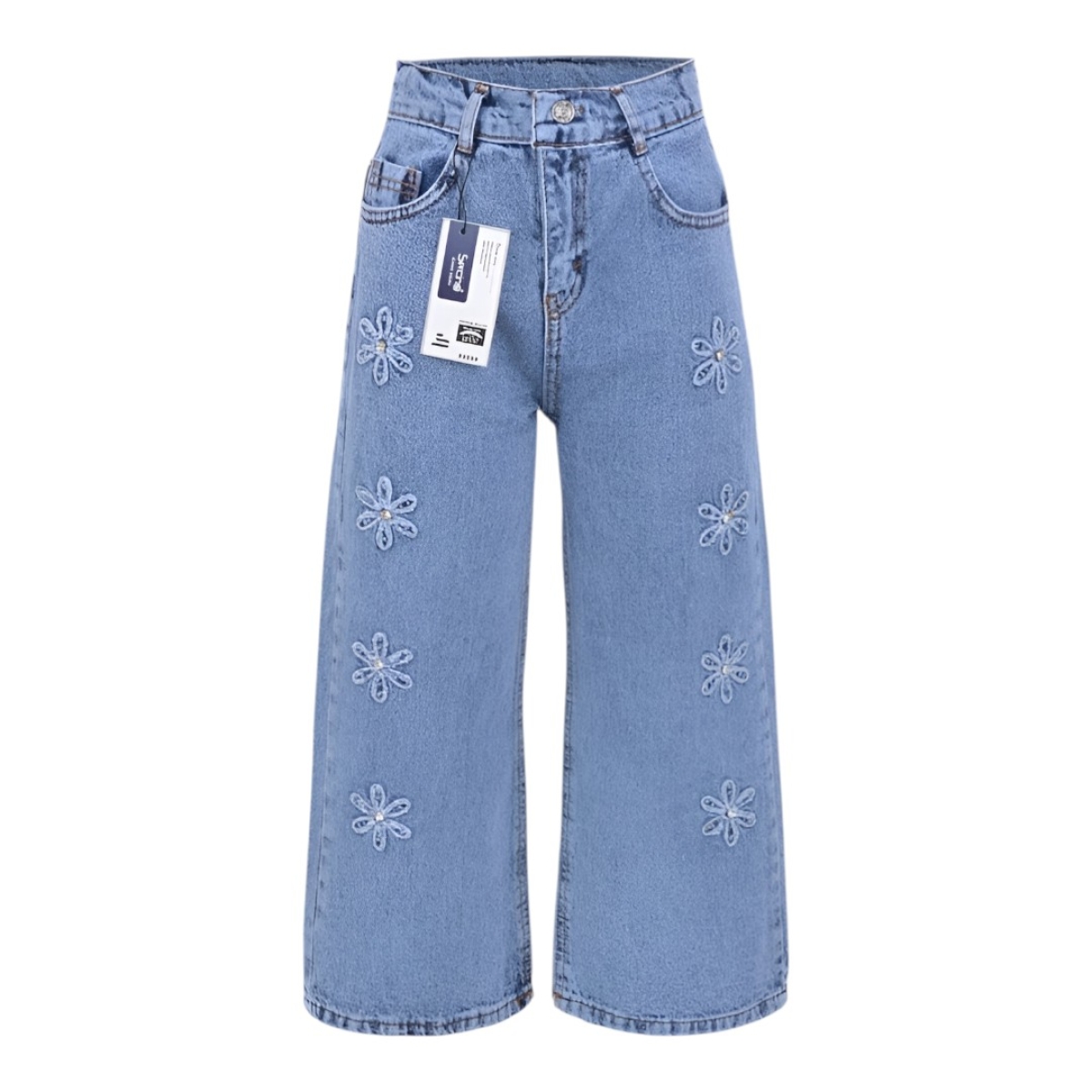 ÇİÇEKLER GPPAMUKLU KOT PANT