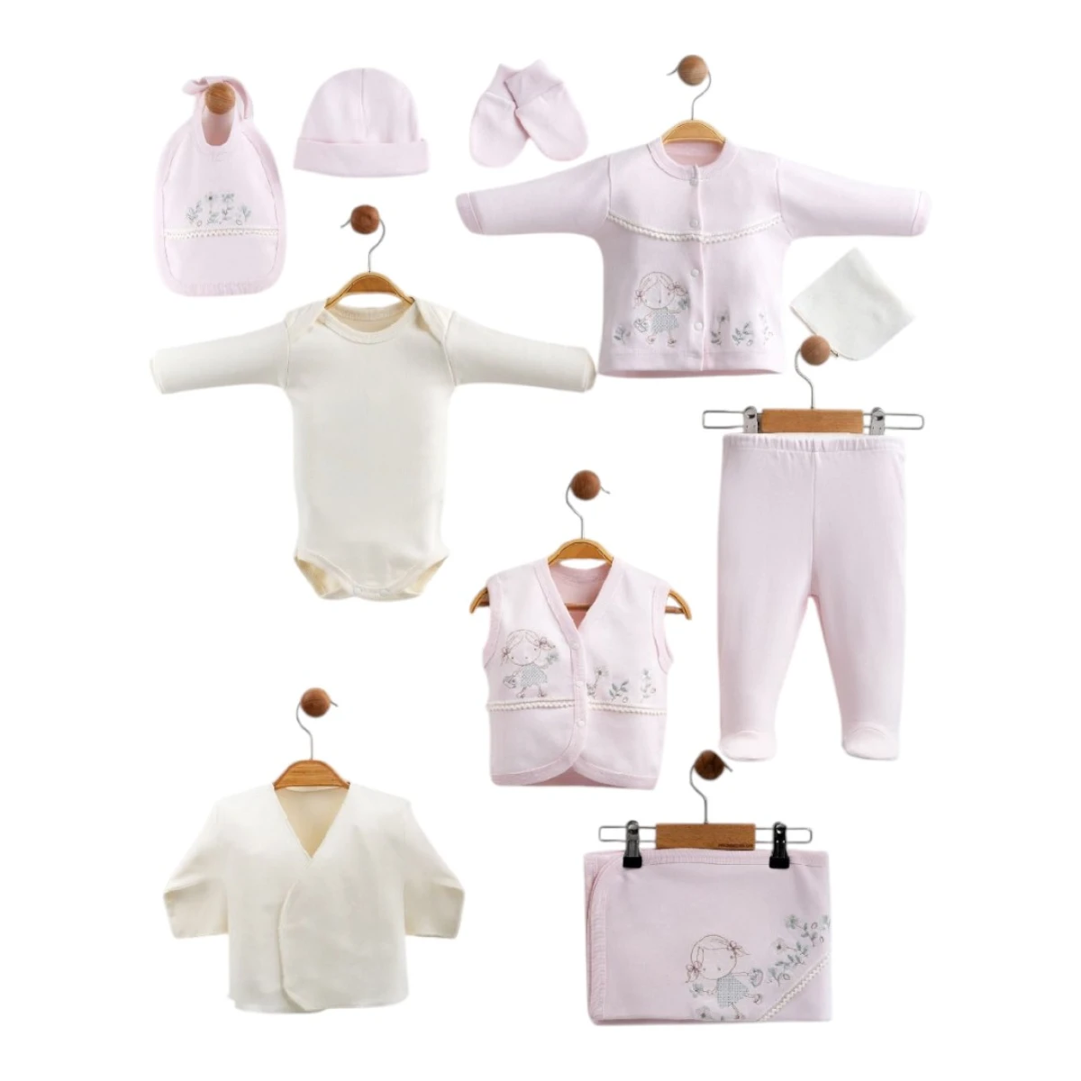 CICEKLI KIZ 10LU SET