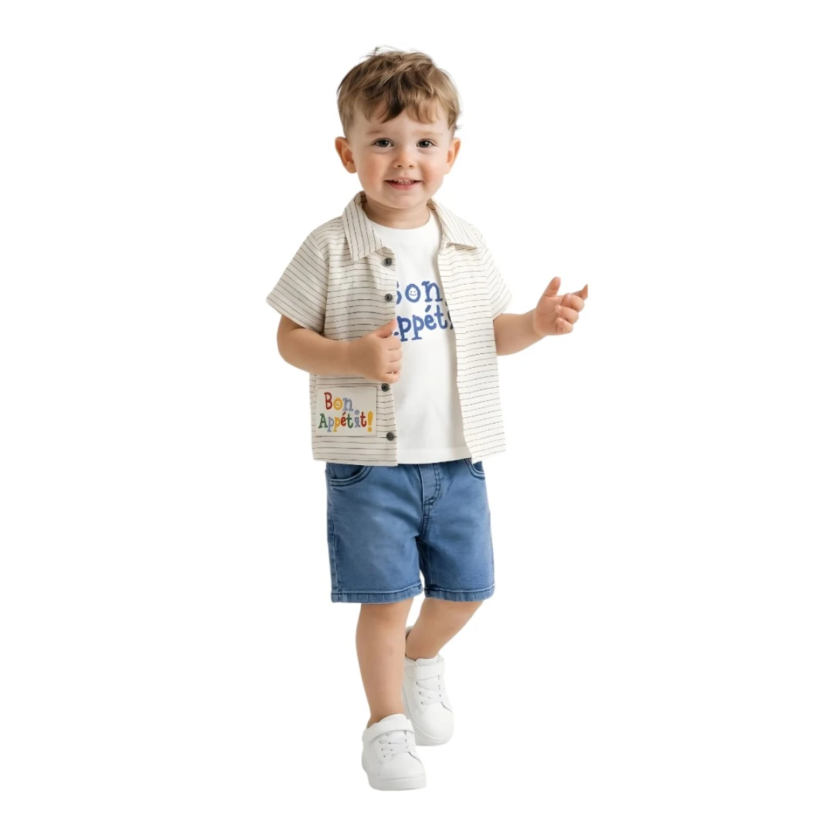 CİZGİLİ GOMLEKLİ TAKİM