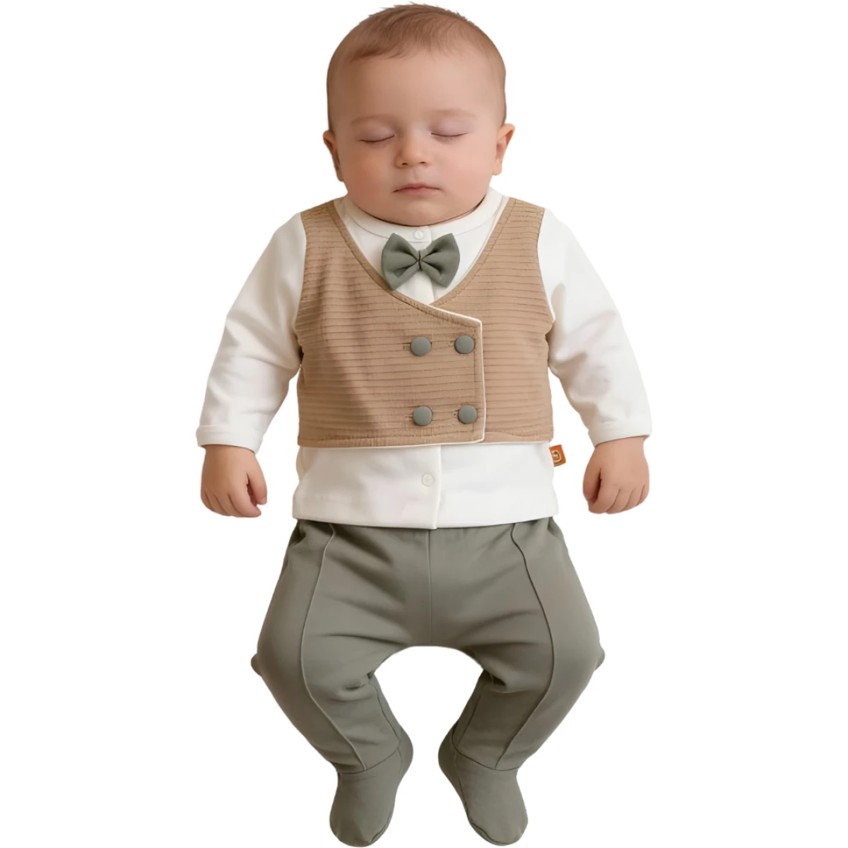 ÇİZGİLİ JAKARLI YELEKLİ ERKEK ZIBIN