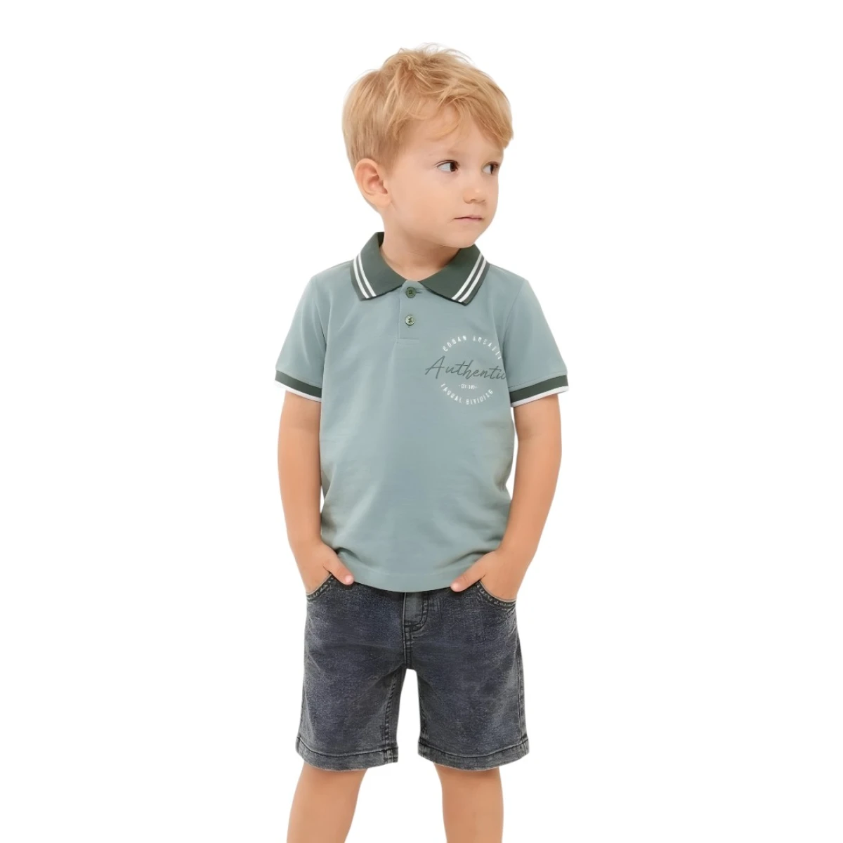 ERKEK BASKILI POLO YAKA 2\'Lİ TAKIM