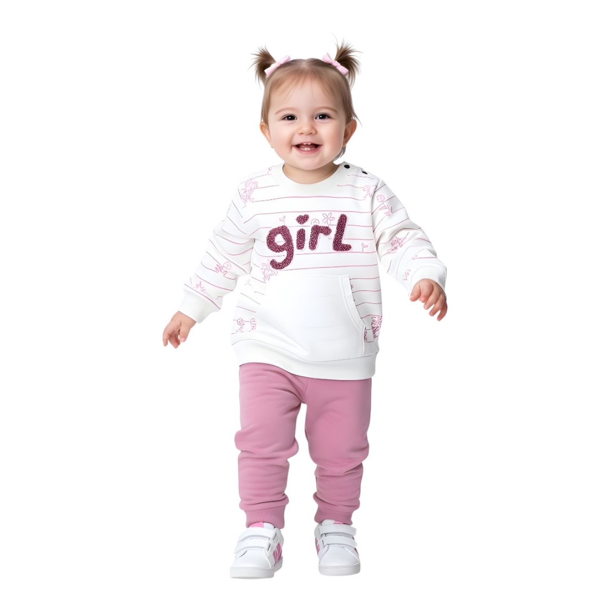GİRL NAKIŞLI İKİ İP KIZ TAKIM
