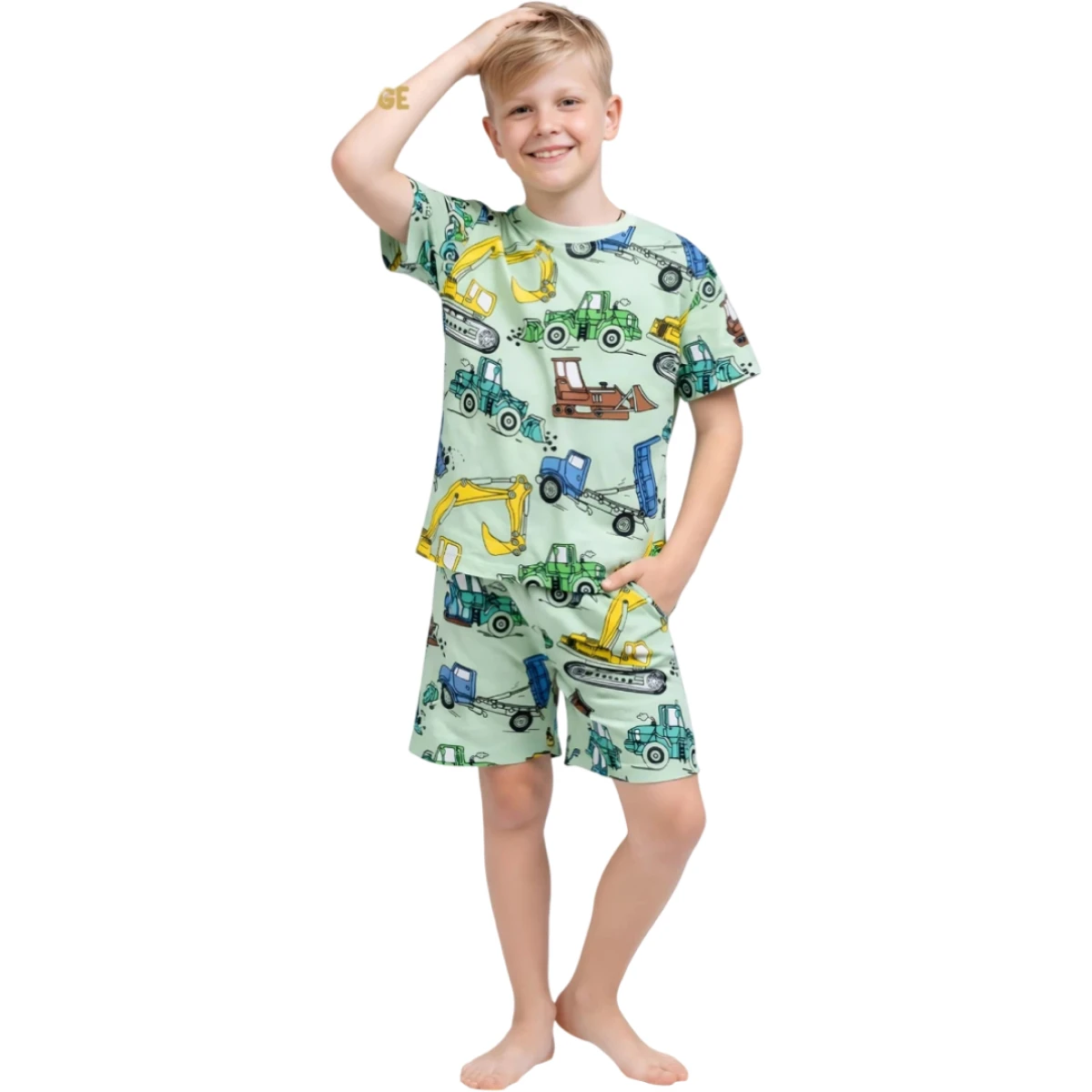 İŞ MAKİNELERİ ŞORTLU 2Lİ TAKIM