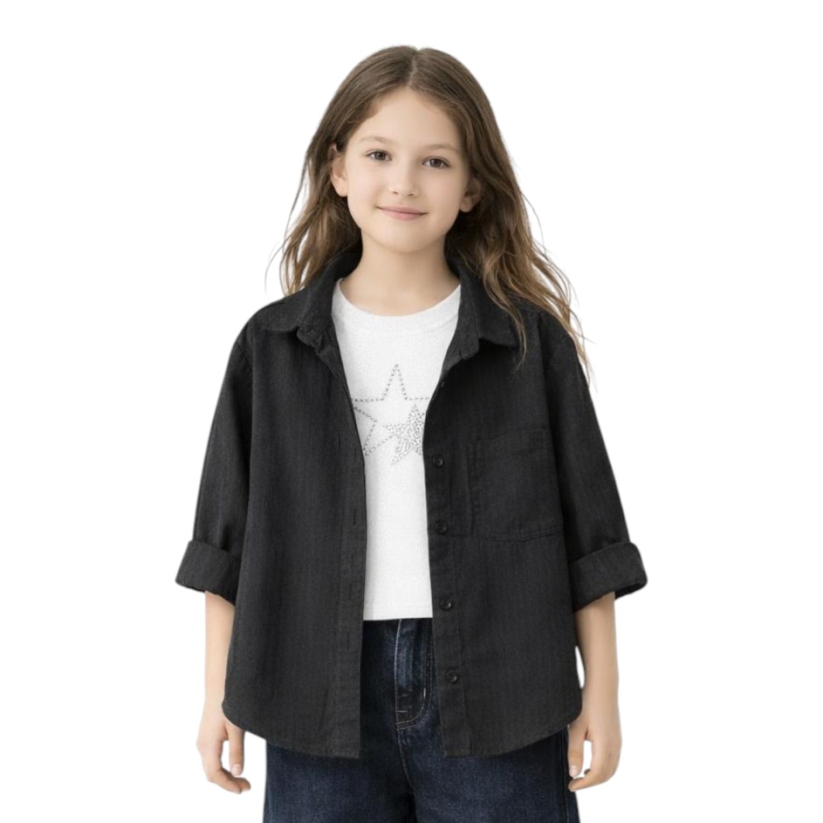 KIZ 2 Lİ GÖMLEK TKM