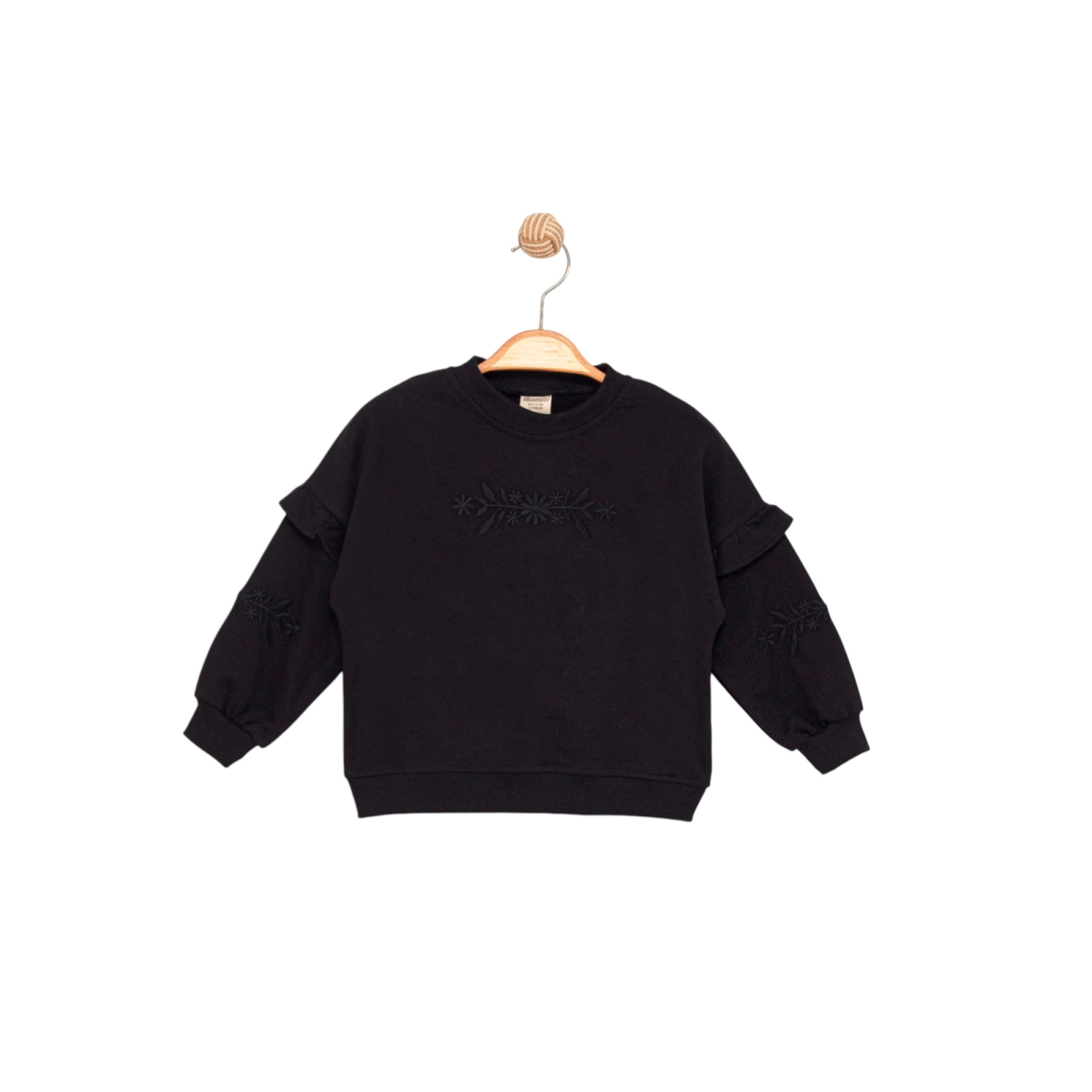 KOLU NAKIŞLI FIRFIRLI SWEAT