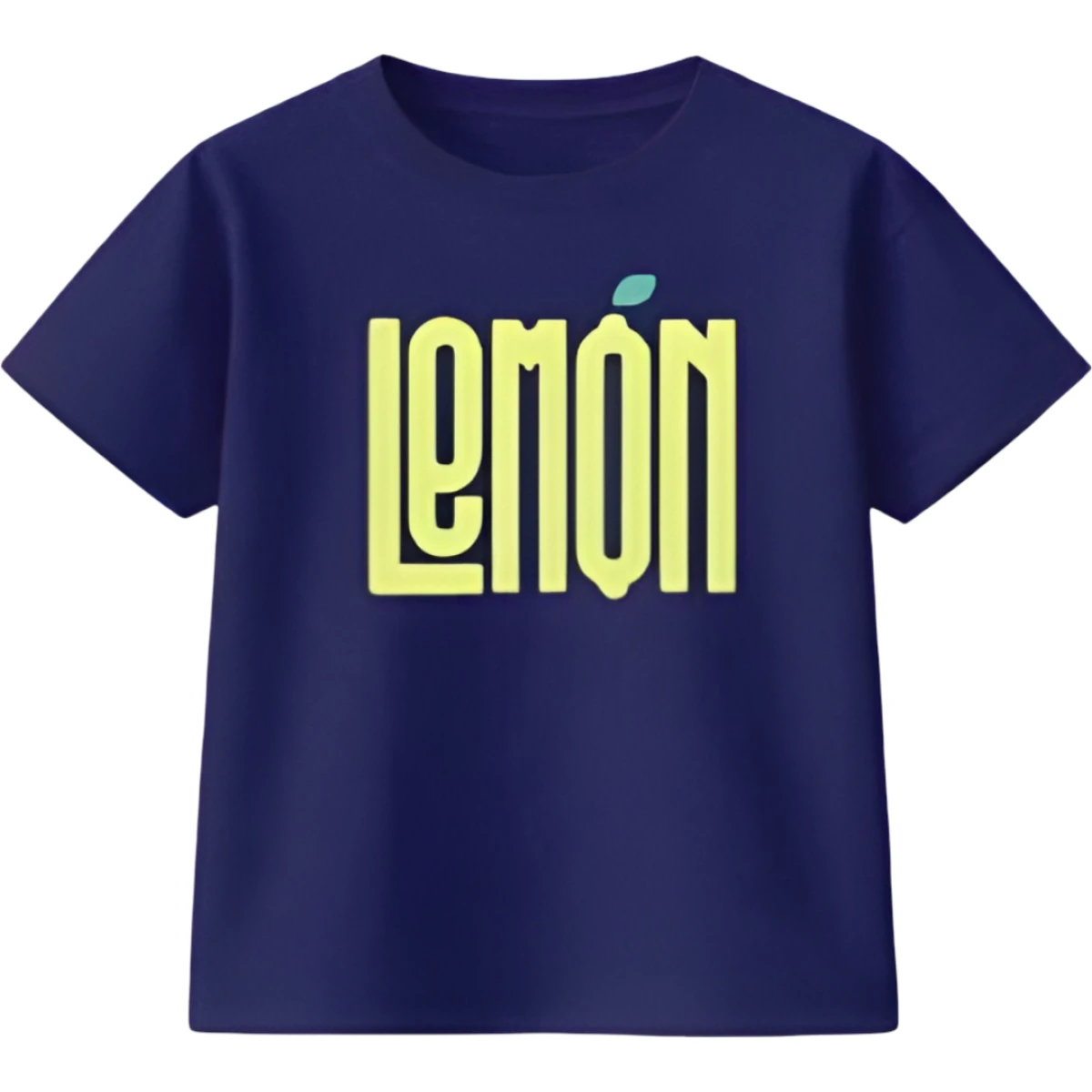 LEMON BASKILI KISA KOLLU TİŞÖRT