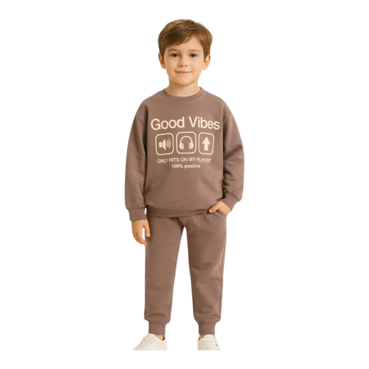 LUMİNO -GOOD VİBES BASKILI TAKIM