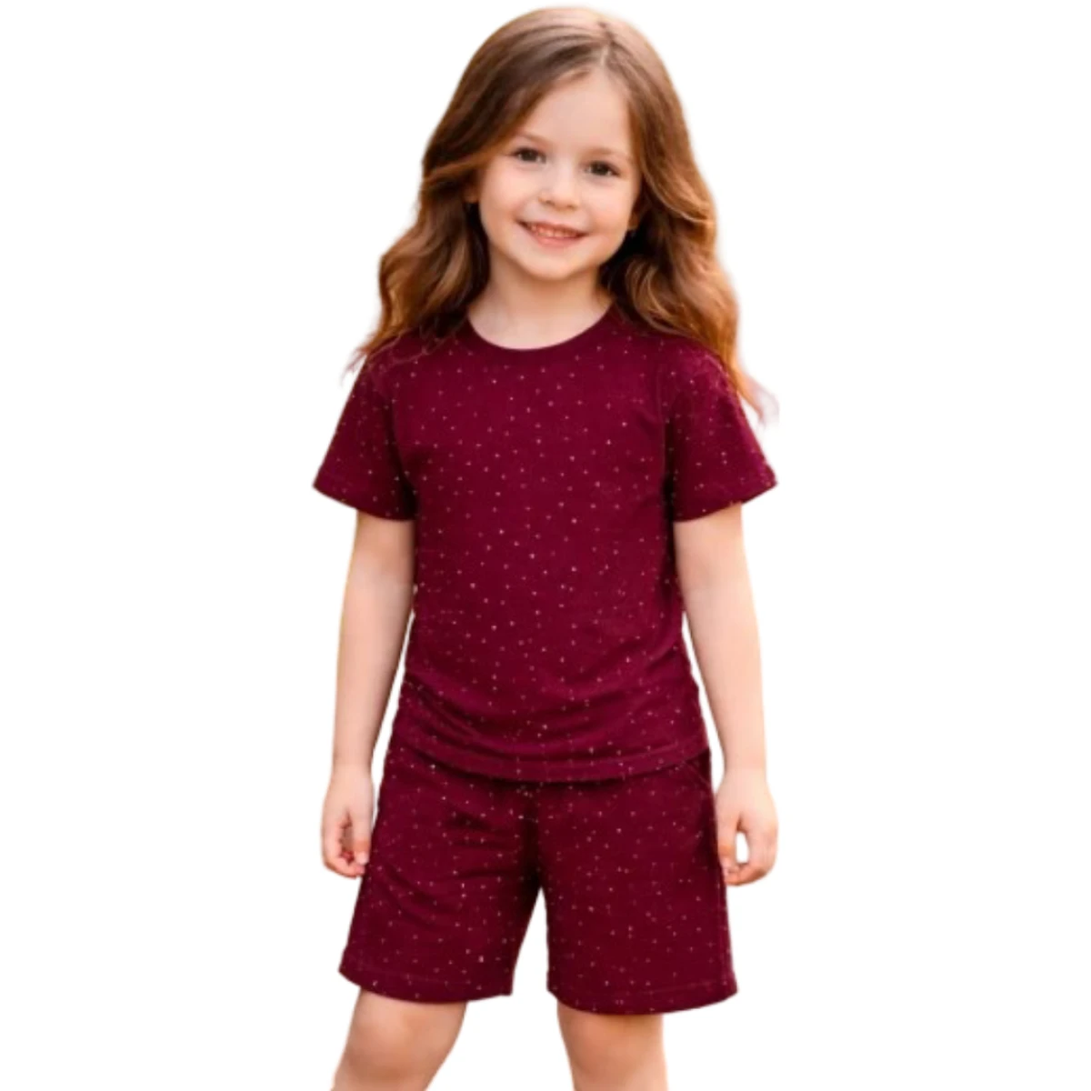 OYSHO TAŞLI ŞORTLU KIZ TAKIM