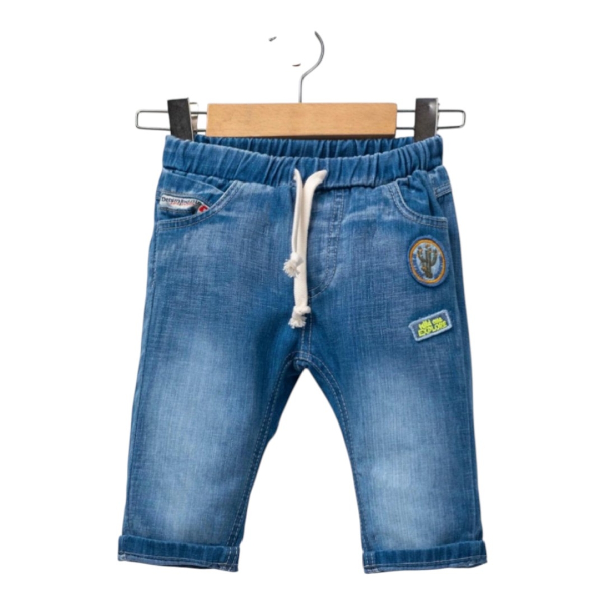 PALMİYE NAKIŞLI KOT PANTOLON