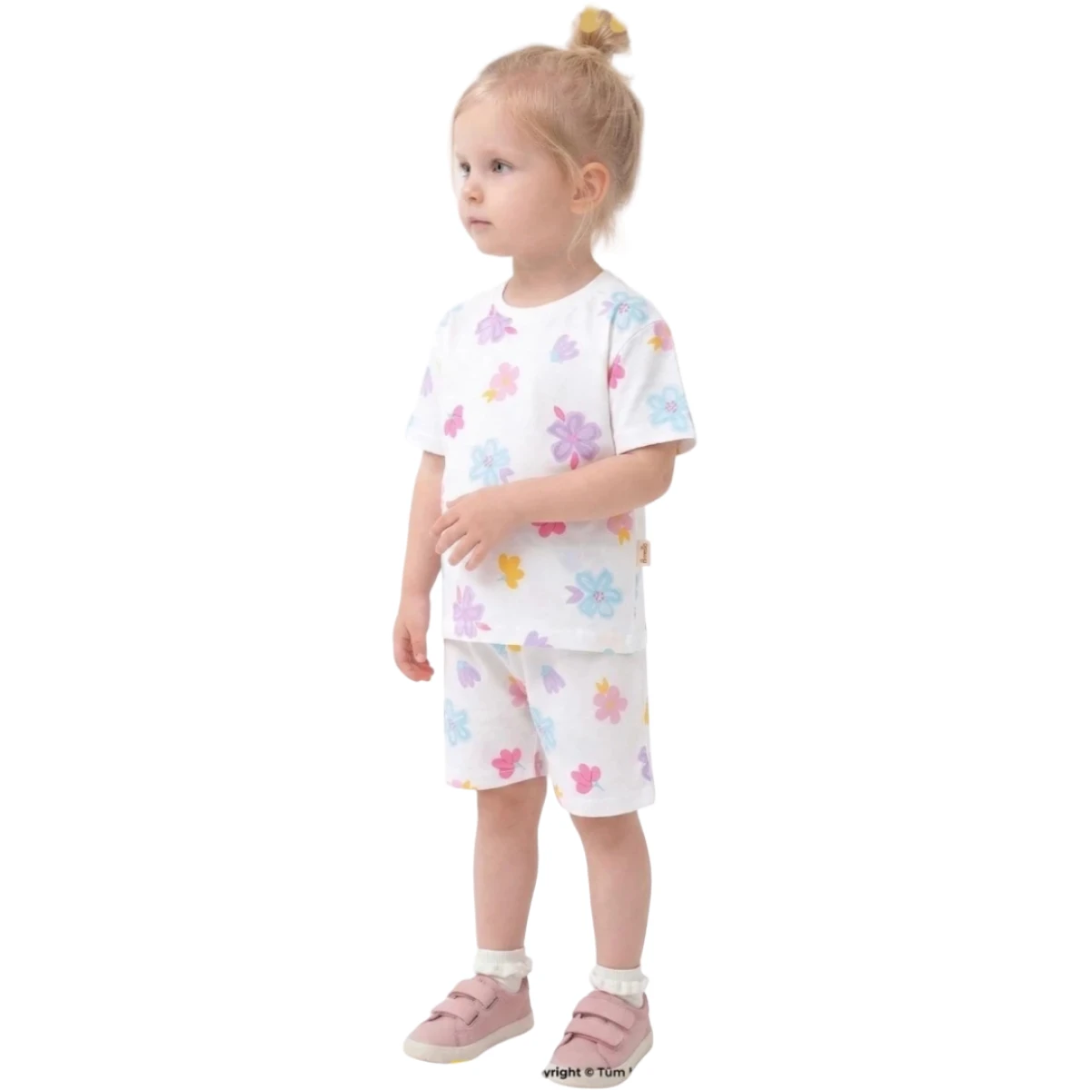 RENKLİ ÇİÇEKLER ŞORTLU 2Lİ TAKIM