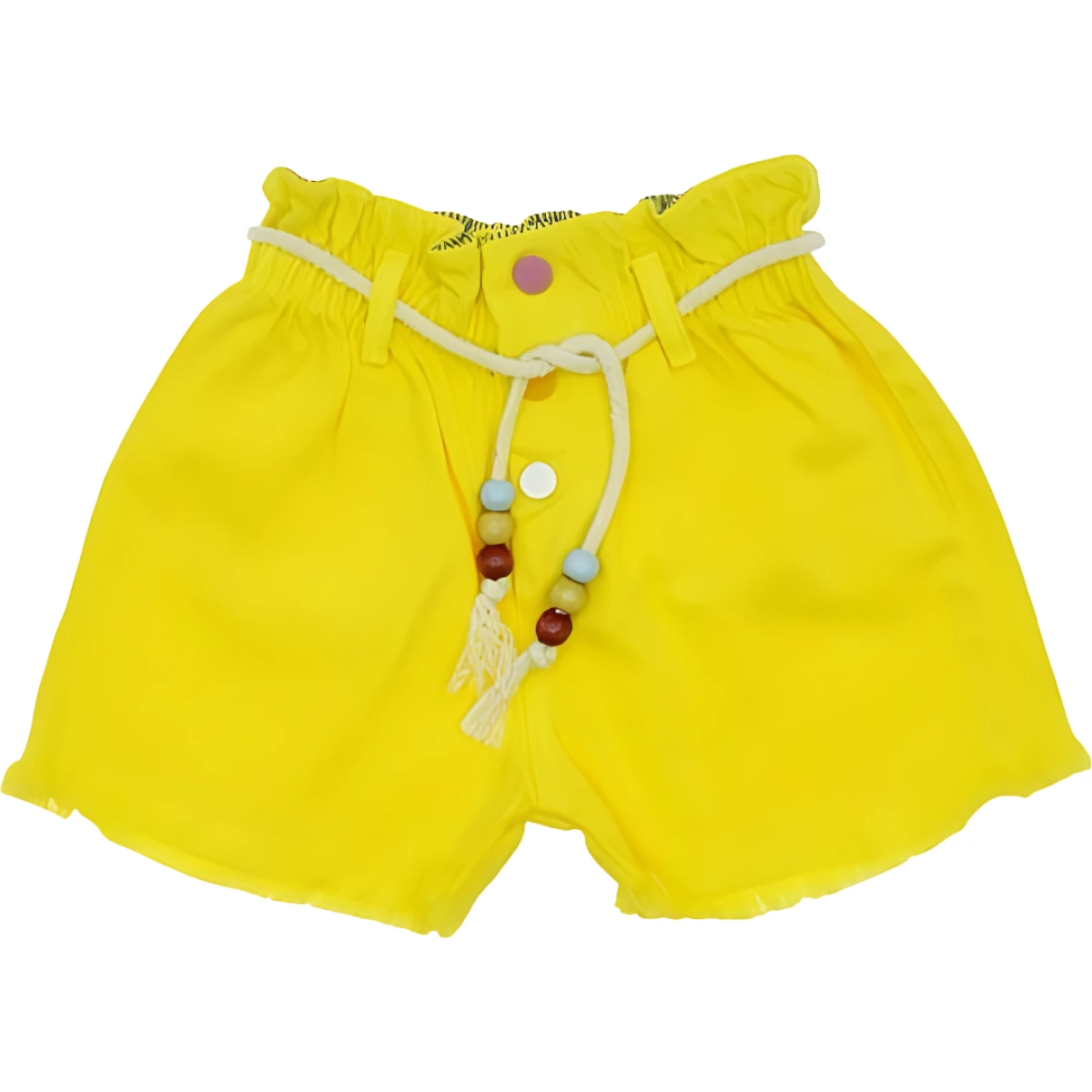 RENKLİ DÜĞMELİ BAĞCIKLI ŞORT