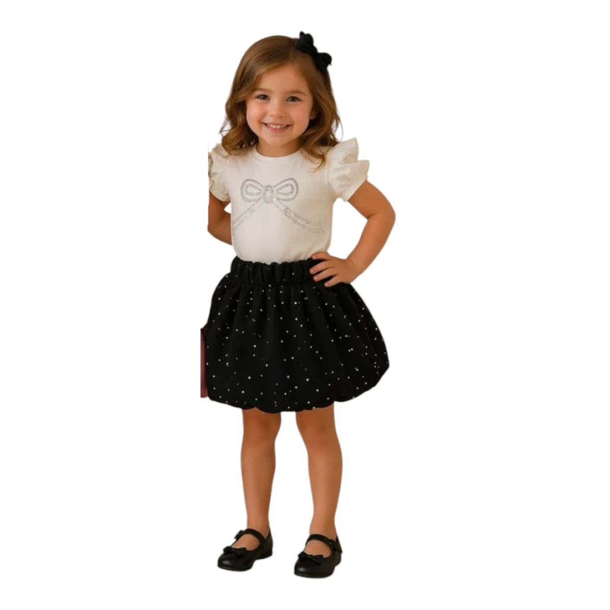 TAŞLI BALON ETEKLİ TAKIM