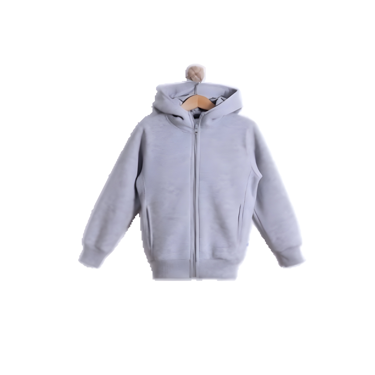 ÜÇİP KAPİŞONLU FERMUARLI HIRKA