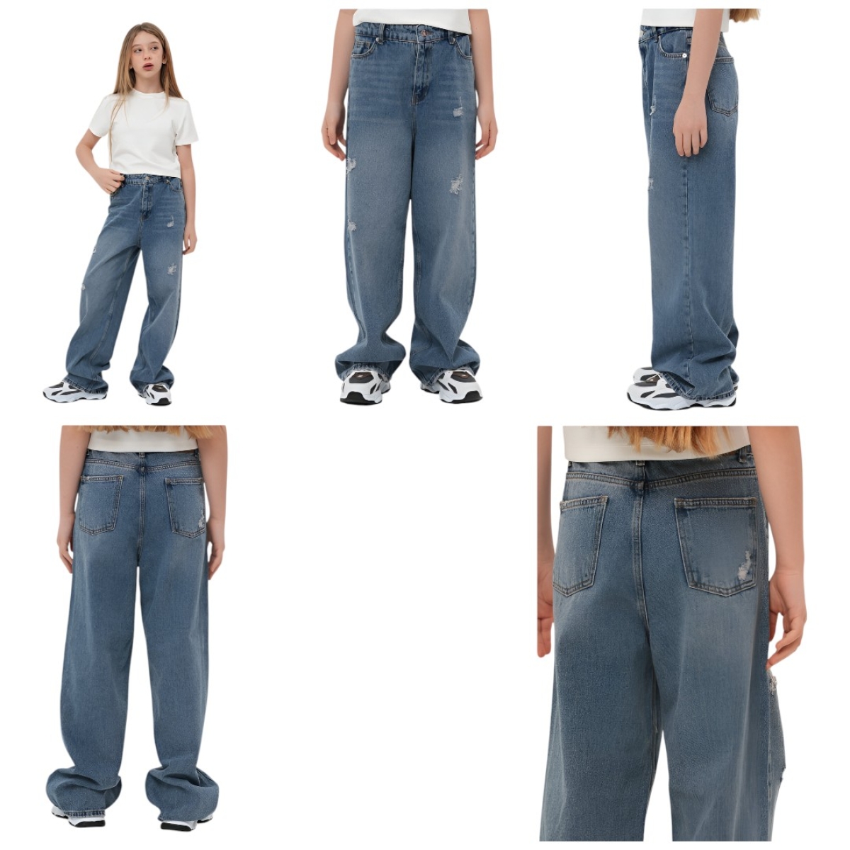 UNISEX MAVİ KOT PANTOLON