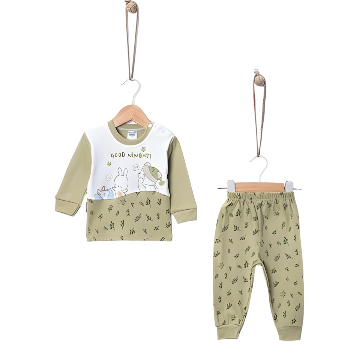 YAPRAK BASKI PENYE PİJAMA TAKIMI