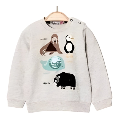 06 -18 AY ERK ÖRDEKLİ BALIK İNEKLİ SWEAT