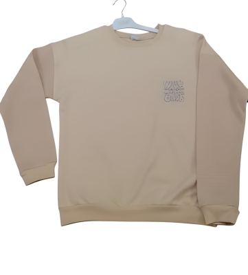 13-16 YAŞ KIZ 2İP KABARTMA BASKILI SWEAT