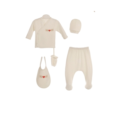 5 Lİ SET - KALPLİ ÇİÇEK