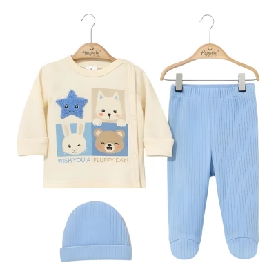 ANİMALS SÜZENE NAKIŞLI ELDİVENLİ ZIBIN TAKIMI