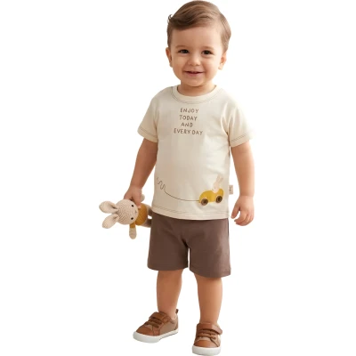 ARABALI DÜĞME DETAYLI YAZLIK 2\'Lİ TK