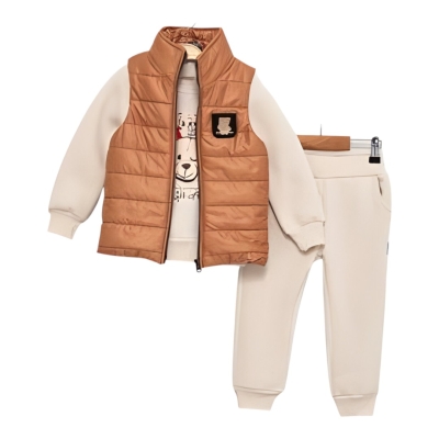 AYILI YELEKLİ ERKEK ÜÇ İP TAKIM