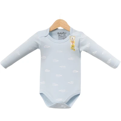 BABYTOO BUYUK BEYAZ KAPLUMBAGA DESENLİ UZUN KOLLU 