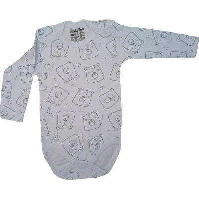 BABYTOO BUYUK NOKTALI AYİ DESENLİ UZUN KOLLU BADİ
