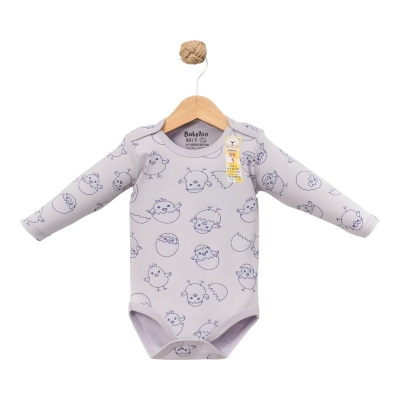 BABYTOO BUYUK YENİ CİVCİV DESENLİ UZUN KOLLU BADİ