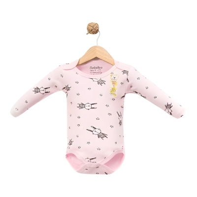 BABYTOO BUYUK YILDIZLI TAVSAN DESENLİ UZUN KOLLU B