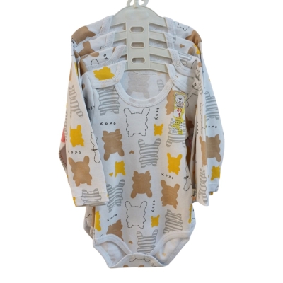 BABYTOO KUCUK TAVSAN DESENLİ UZUN KOLLU BADİ