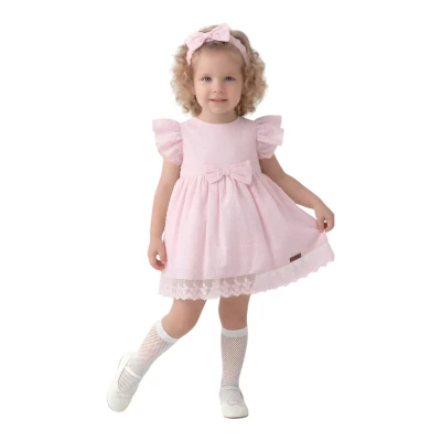 BANDANALI FİYONKLU AYLIK ELBİSE