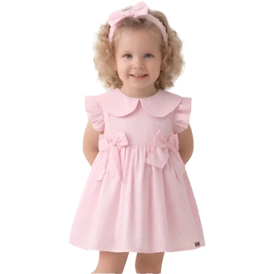 BANDANALI FİYONKLU AYLIK ELBİSE