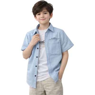 BASKILI İKİLİ MÜSLİN GÖMLEK