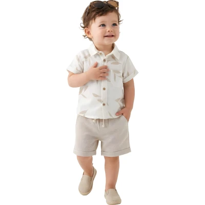 BASKILI MÜSLİN GÖMLEKLİ TAKIM