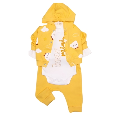 BEAR MINI 3\'LÜ KAPŞONLU TAKIM