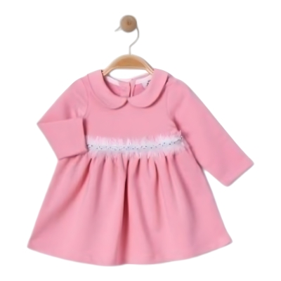 BEBE YAKALI 2 İP ELBİSE