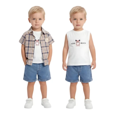 BOMLO ERKEK EKOSE DESENLİ GÖMLEK