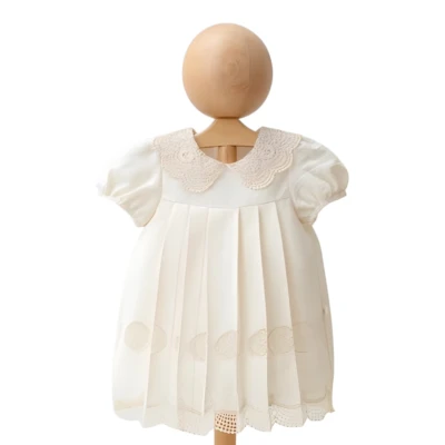 BRODELİ KRİNKIL KIZ ELBİSE