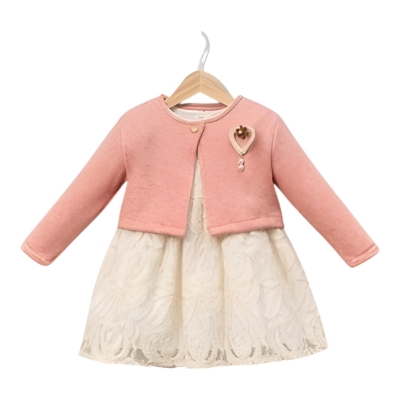 CEKETLİ DANTEL ELBİSE