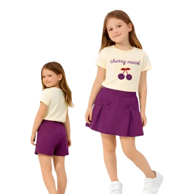 CHERRY TAŞLI ŞORT ETEK TAKIM