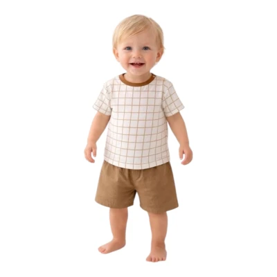 ÇIT ÇITLI İKİLİ MÜSLİN ŞORTLU TAKIM