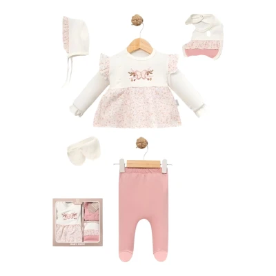 ÇITIR ÇİÇEKLİ KELEBEK EKRU 5 Lİ