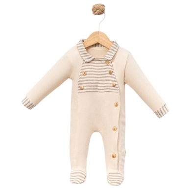 ÇİZGİLİ AHŞAP DÜĞMELİ 2 Lİ TULUM ŞAPKA