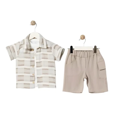 CİZGİLİ GOMLEKLİ TAKİM