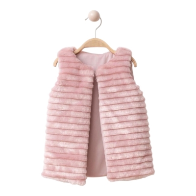 ÇİZGİLİ PELÜŞ YELEK