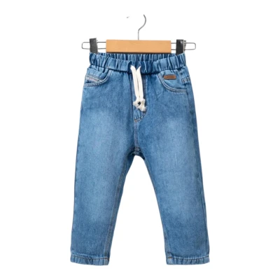 DERİ ETİKETLİ KOT PANTOLON